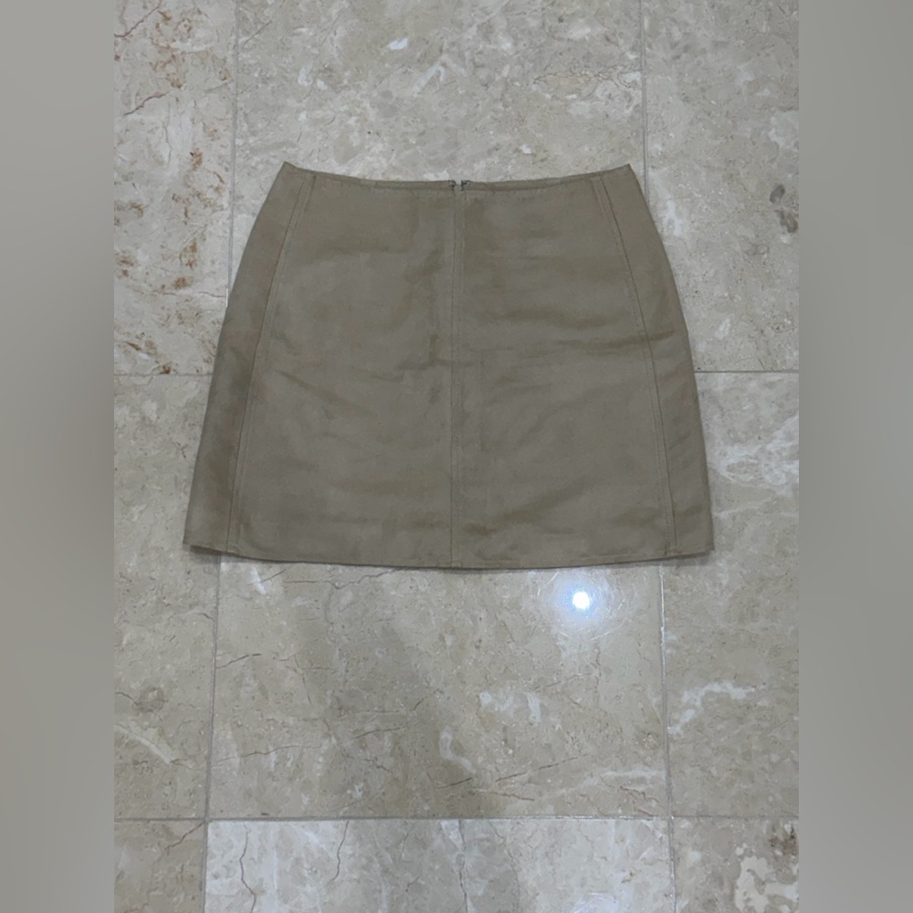 Classic Tan Women's Suede Skirt - Banana Republic